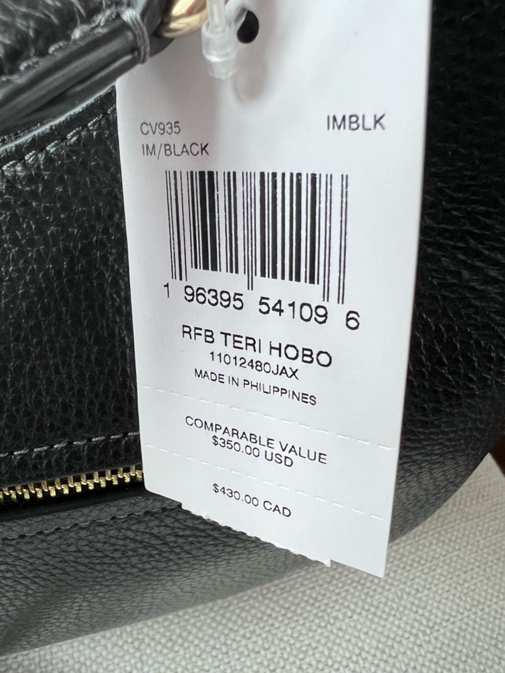 Coach Teri Hobo- authentic- never carried.  Beautiful bag. - Picture 2 of 6